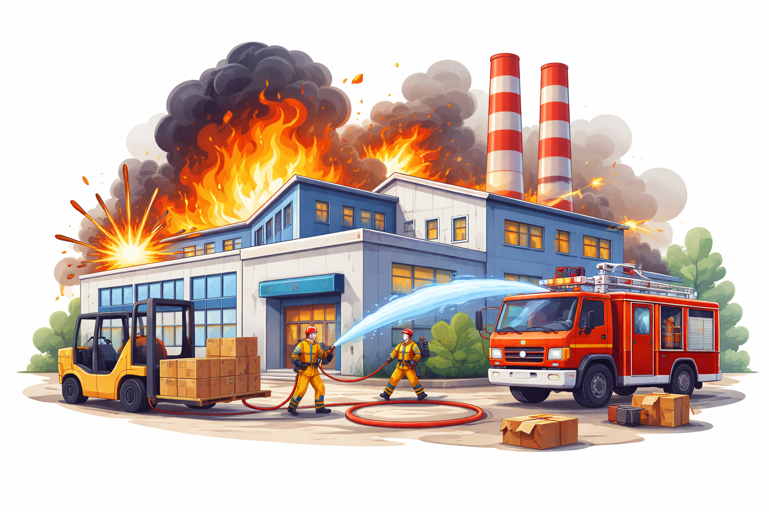 Incendio Azienda
